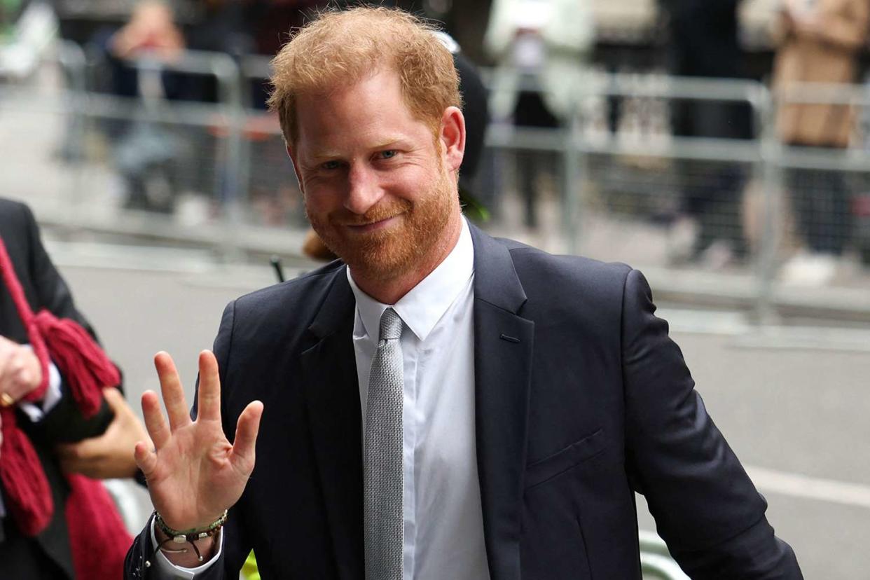 <p>ADRIAN DENNIS/AFP via Getty Images</p> Prince Harry in London in June 2023