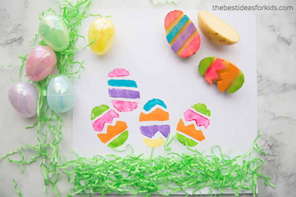 <p>BestIdeasForKids.com</p><p>A perfect craft for preschoolers, use a potato and some paint to get their creativity baking.</p><p>From <a href="https://www.thebestideasforkids.com/20-easter-crafts-preschoolers/" rel="nofollow noopener" target="_blank" data-ylk="slk:BestIdeasForKids.com;elm:context_link;itc:0;sec:content-canvas" class="link ">BestIdeasForKids.com</a>.</p>