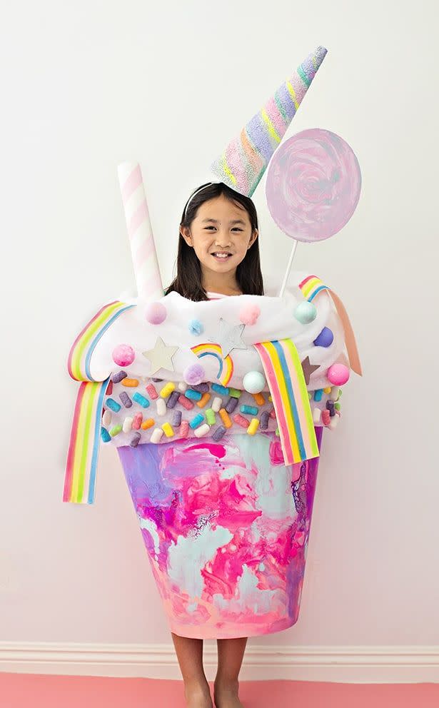 DIY Unicorn Candy Milkshake Costume