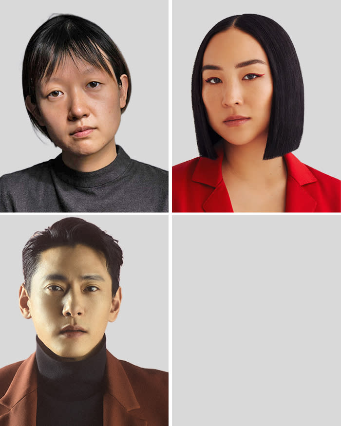 Celine Song, Greta Lee and Teo Yoo