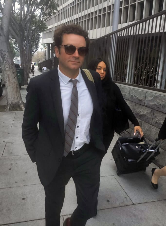 Danny Masterson is seen leaving court on April 17, 2023.