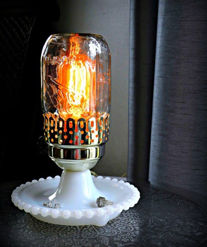 Vintage Mason Jar Lamps