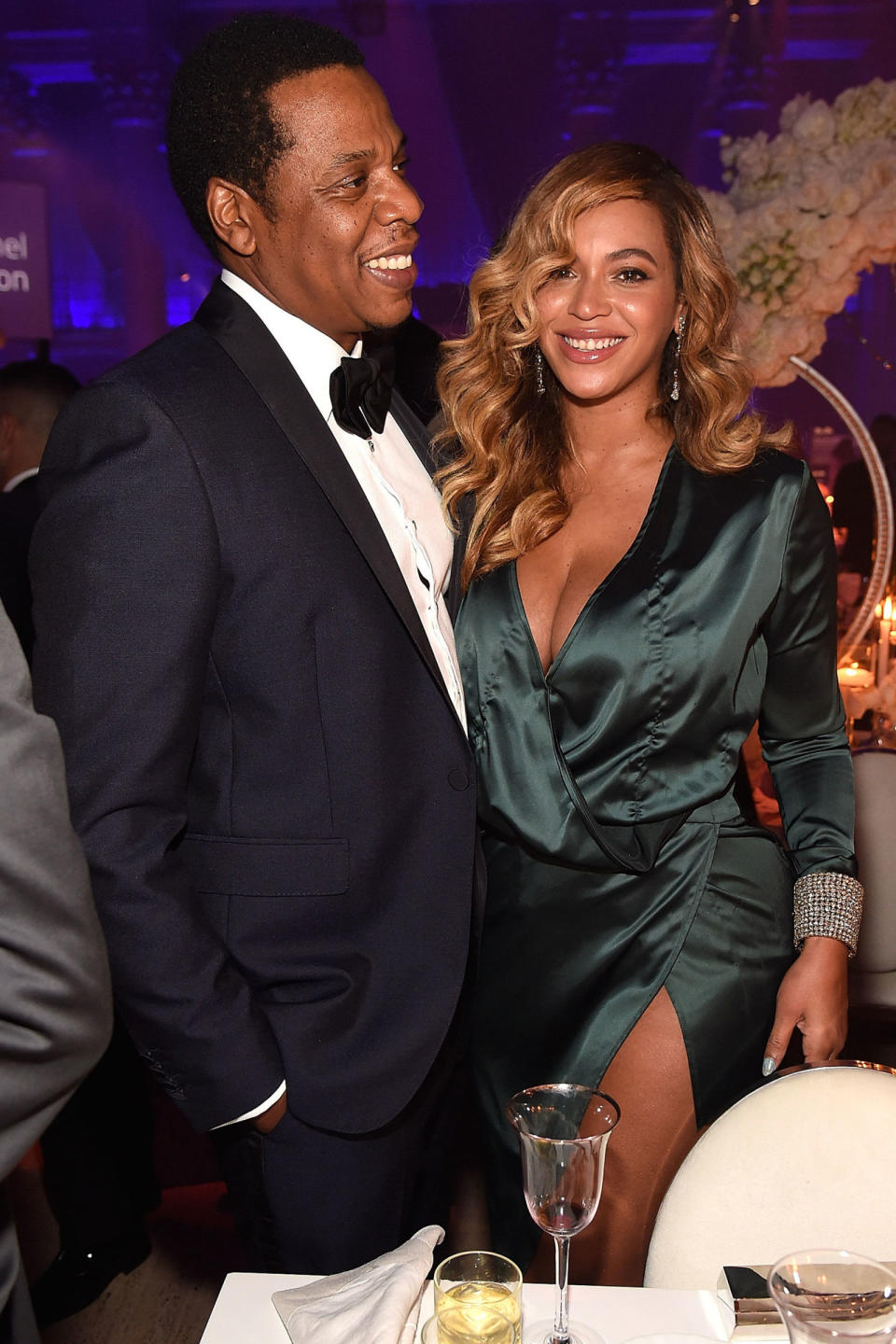 <p><strong>14 September</strong> Beyoncé and Jay Z were spotted inside the ball. </p>