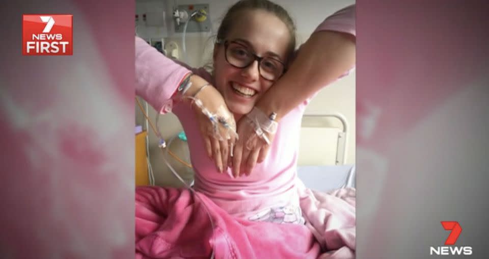 Carly is finally on the road to recovery. Source: 7 News