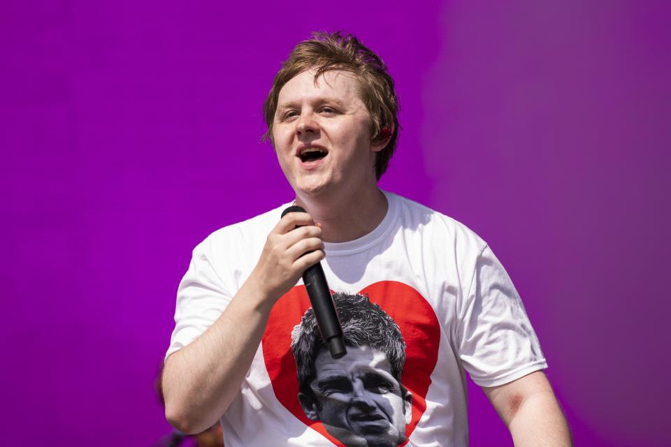 Lewis Capaldi performs live on stage on day 4 of Glastonbury 2019, Worthy Farm, Pilton, Somerset. Picture date: Saturday 29th June 2019.  Photo credit should read:  David Jensen/EmpicsEntertainment