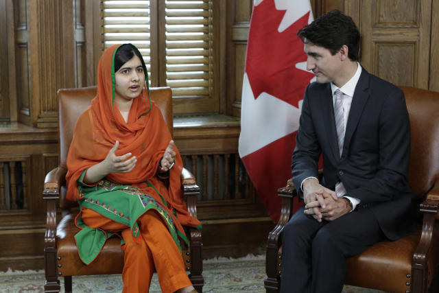 Watch Malala Yousafzai Tease Hip Canadian Prime Minister Justin Trudeau  About His Tattoos
