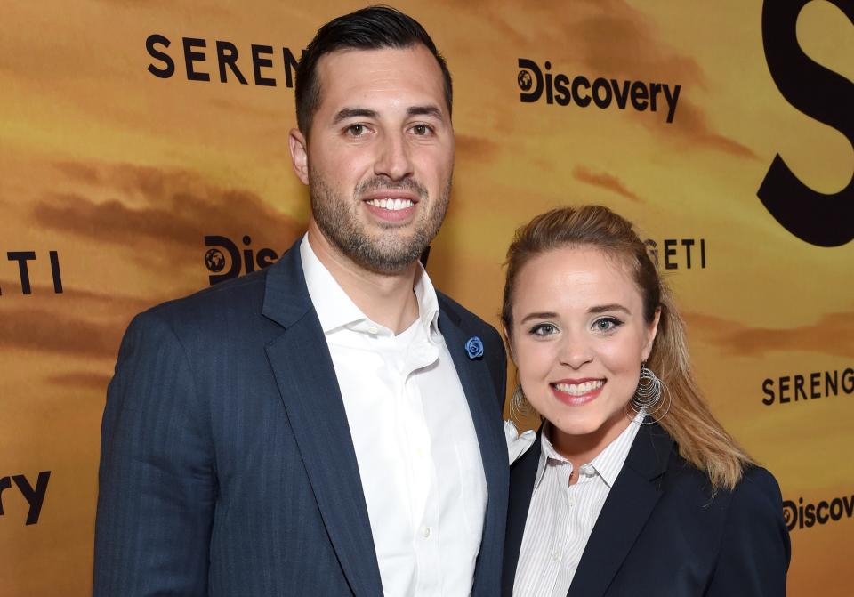 Jinger Duggar and Jeremy Vuolo at an event