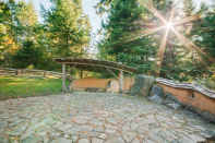 <p>There’s also beautiful stone patio. (Airbnb) </p>
