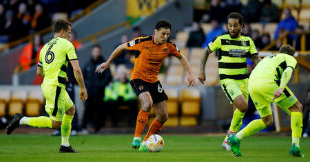 Britain Football Soccer - Wolverhampton Wanderers v Huddersfield Town - Sky Bet Championship - Molineux - 25/4/17Wolves’ Ben Marshall in actionMandatory Credit: Action Images / Andrew CouldridgeLivepic