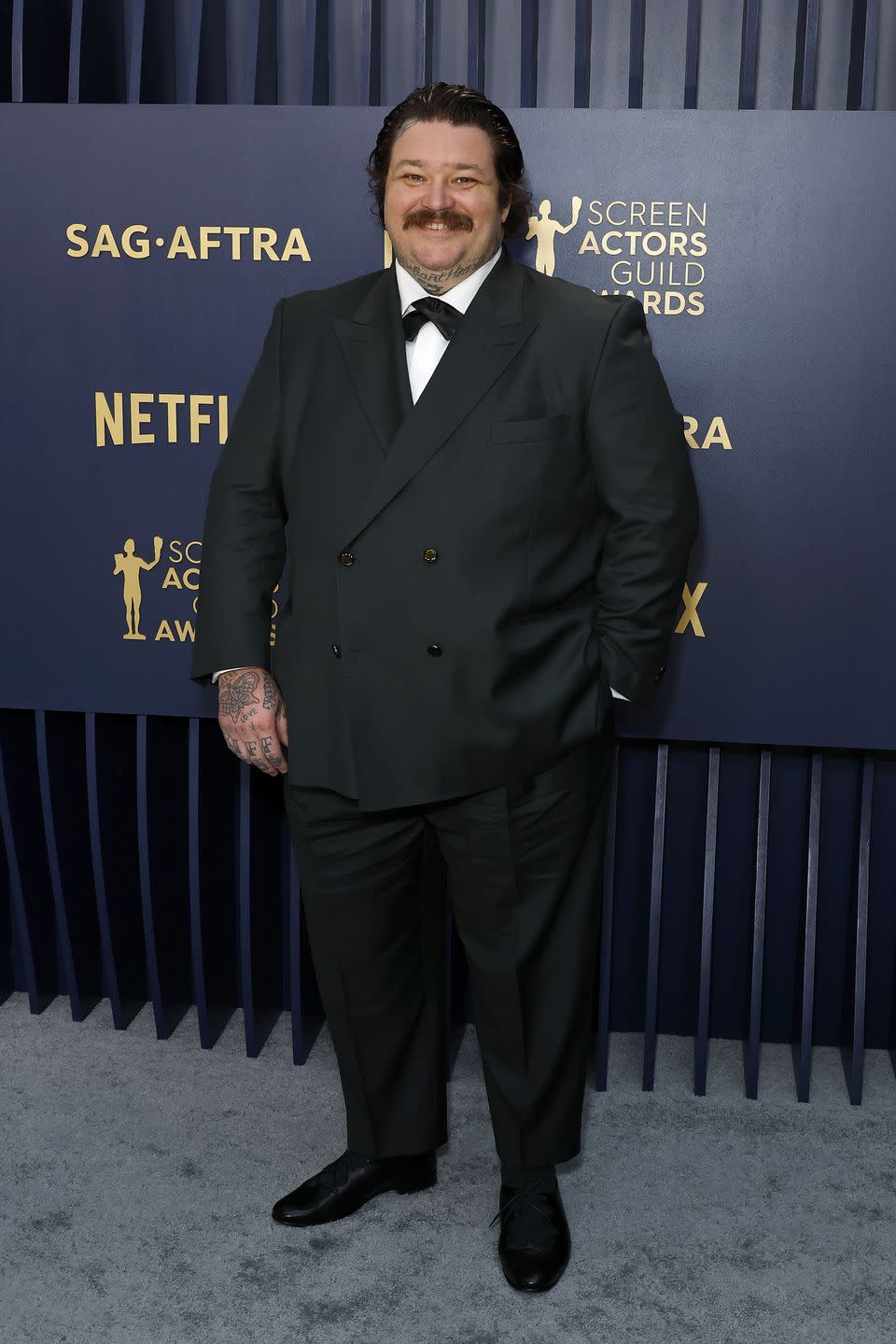 los angeles, california february 24 matty matheson attends the 30th annual screen actors guild awards at shrine auditorium and expo hall on february 24, 2024 in los angeles, california photo by frazer harrisongetty images