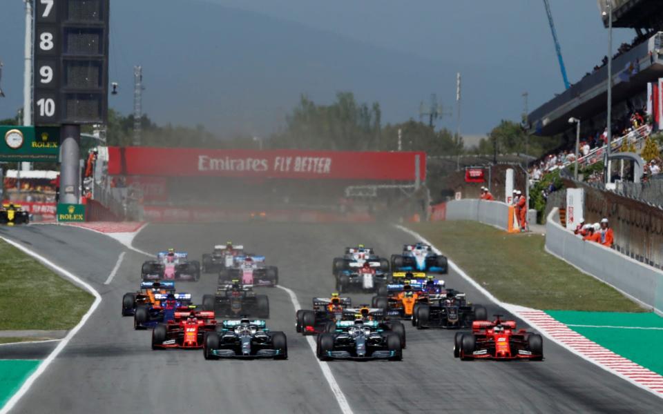 Spanish Grand Prix - Circuit de Barcelona-Catalunya, Barcelona, Spain - May 12, 2019 The start of the race  -  REUTERS