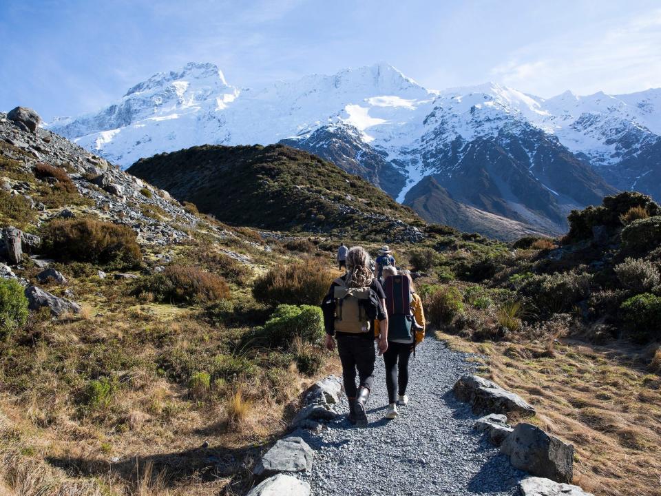 New Zealand hiking
