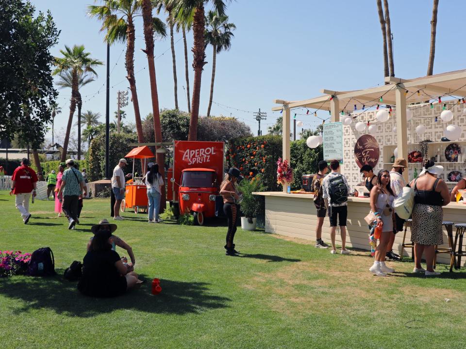 coachella VIP rose garden