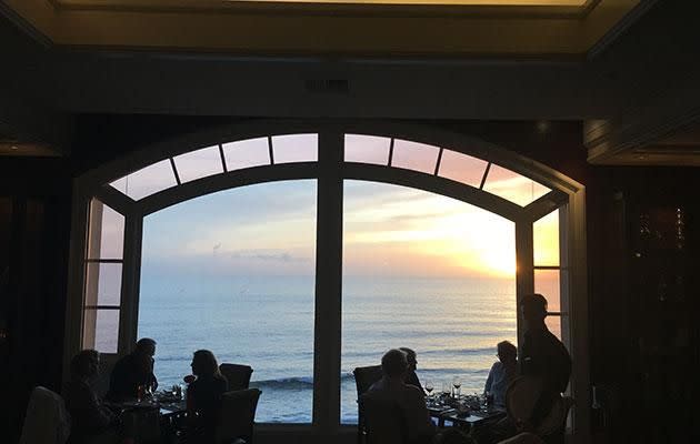Dinner views at Laguna Beach. Source: Supplied