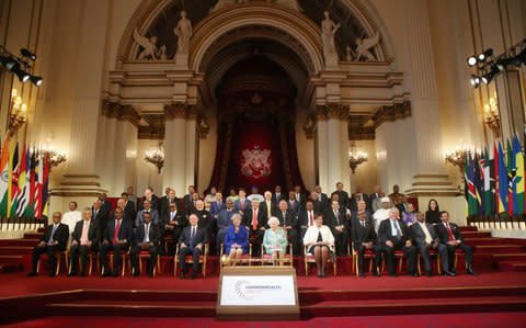 The Commonwealth Heads of Government "family picture" - Credit: Jonathan Brady /PA