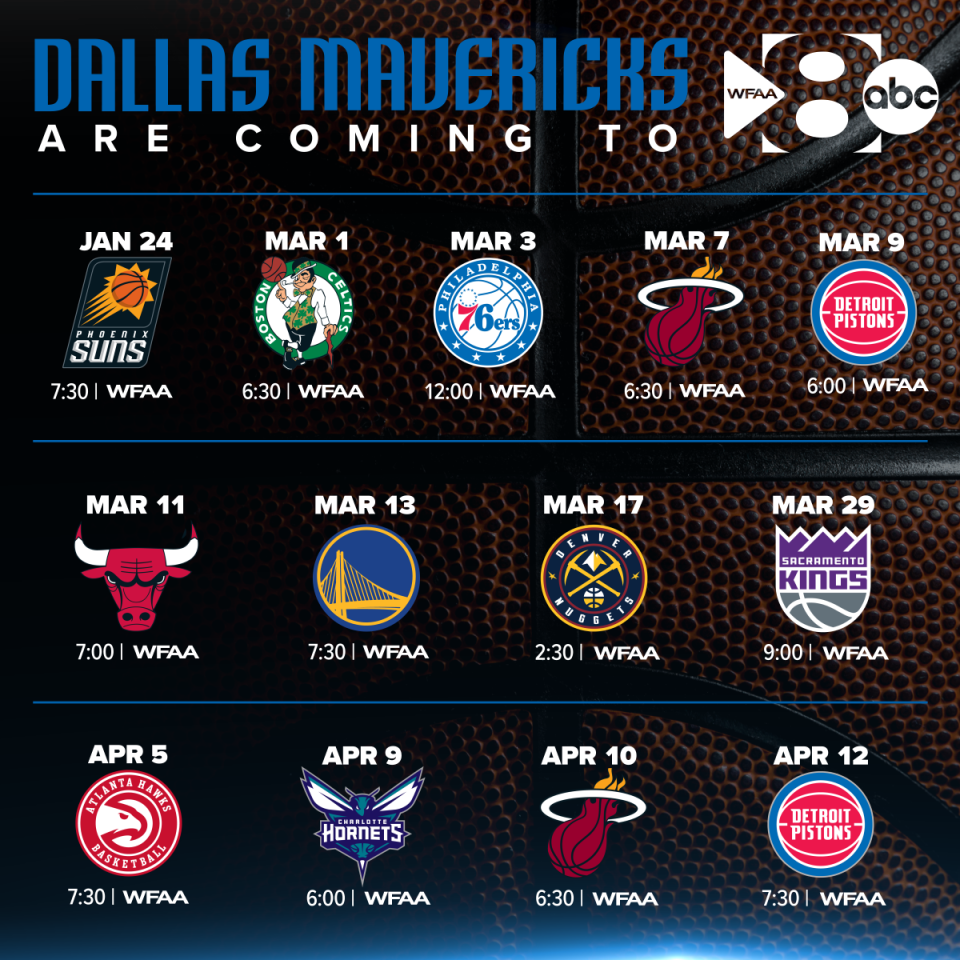 Dallas Mavericks Games on WFAA