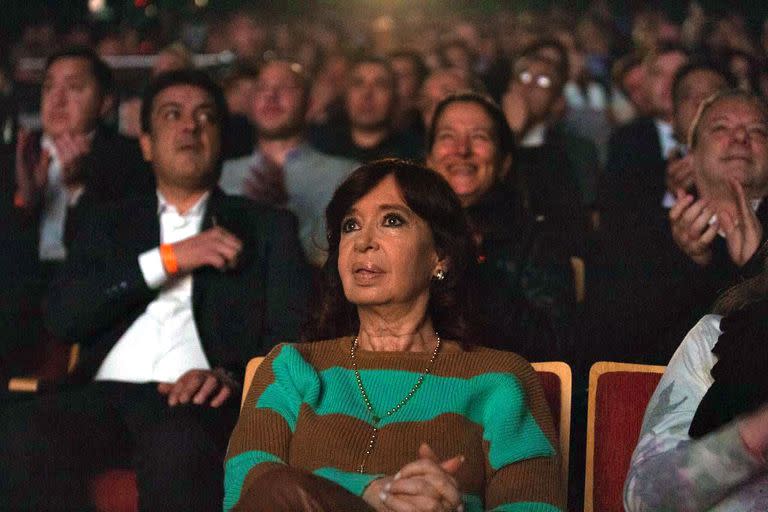 Cristina Kirchner, durante el acto en El Calafate donde inauguró un cine