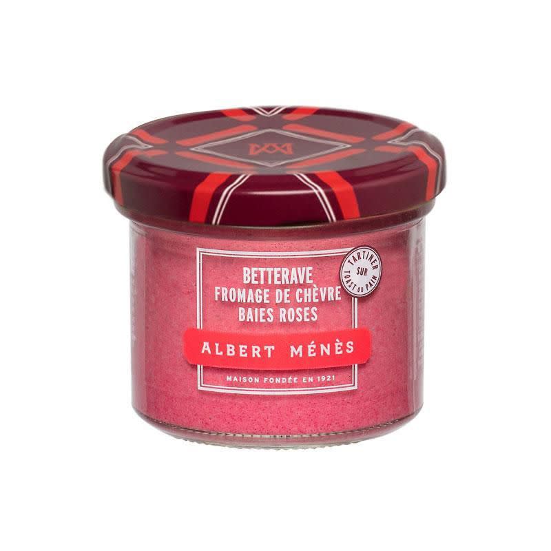 Albert Menes Beetroot and Pink Peppercorns Spread with Goat Cheese