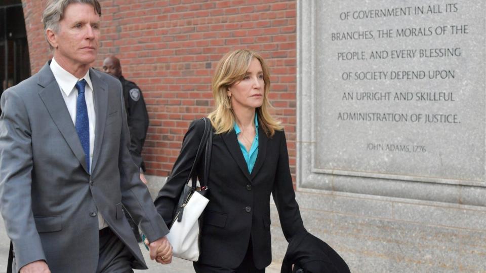 Felicity Huffman is opening up for the first time about the national college admission scandal.