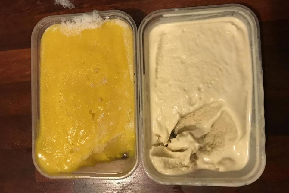 Victoria's Mango sorbet (L) (Victoria Stewart)