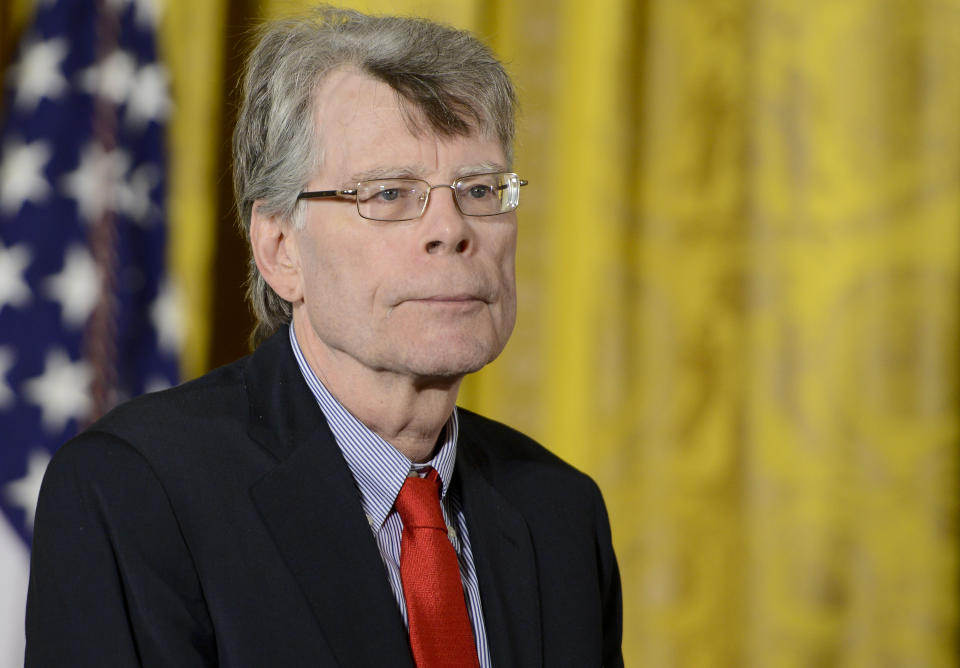 Author Stephen King (pictured in 2014) criticized President Trump's response to the coronavirus threat. (Photo: Leigh Vogel/WireImage)