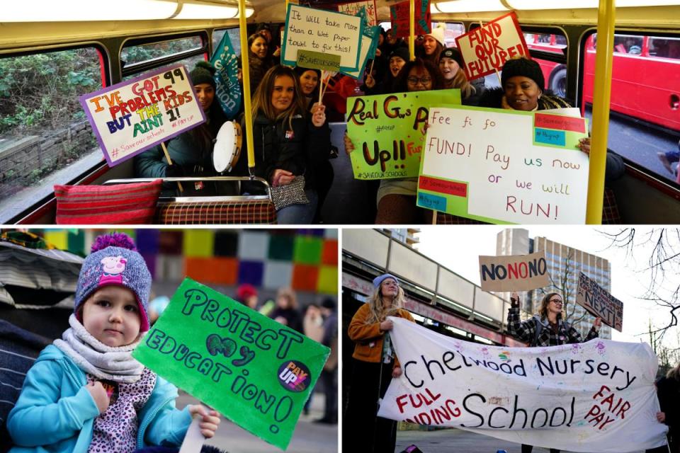 Strikers from across the unions gathered outside Glass Mill Leisure Centre in Lewisham, south east London <i>(Image: PA)</i>