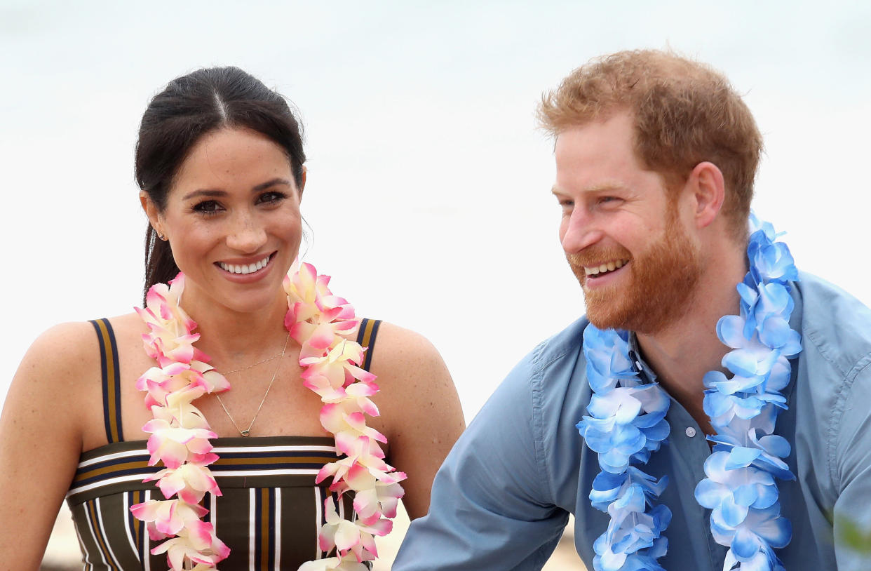 Harry and Meghan met a mental health awareness group in Sydney, Australia in October [Photo: Getty]