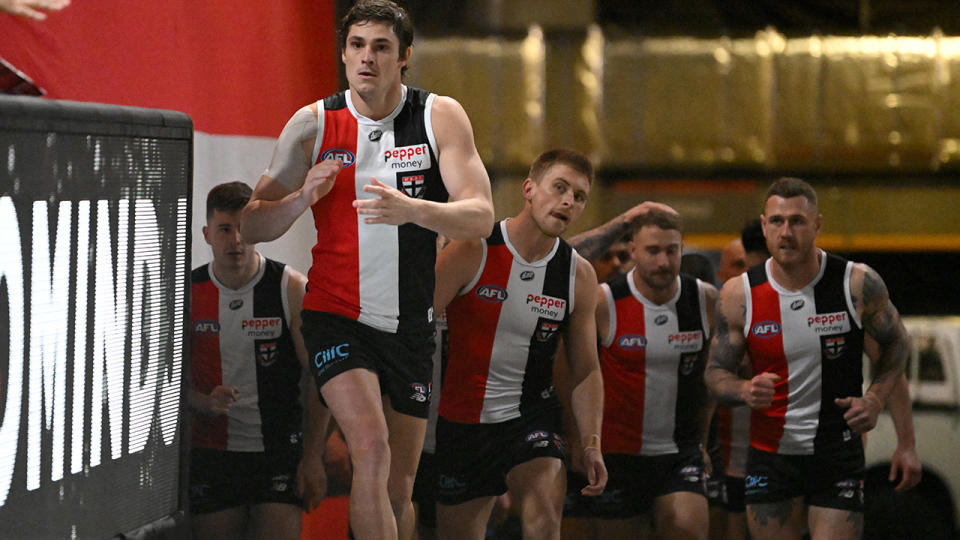 The Saints, led by Jack Steele, have a solid core to build around, Geoff Walsh says. (Photo by Morgan Hancock/AFL Photos/via Getty Images)