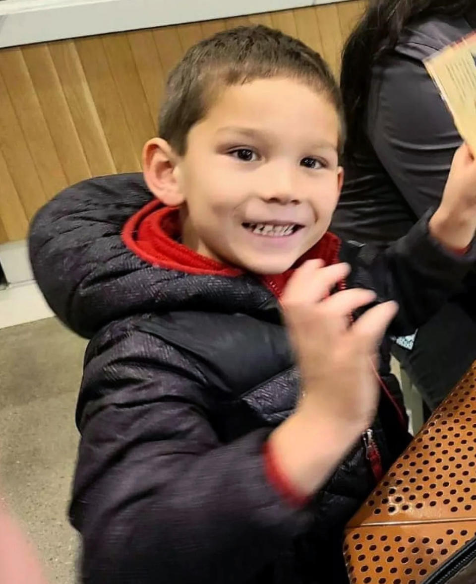 This undated photo provided by the Doan family shows Kyle Doan. The 5-year-old was swept away by floodwaters near San Miguel, Calif., on Monday, Jan. 9, 2023. Search efforts for the missing boy continued for a third day, Wednesday, Jan. 11. (Courtesy of the Doan Family via AP)