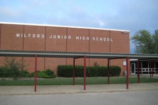 A student has been arrested after making a "kill list" at Milford Junior High School, police say.