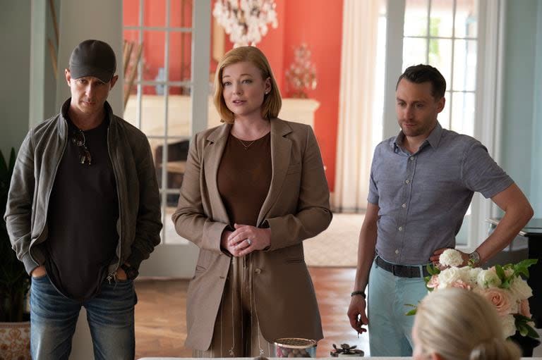 Jeremy Strong, Sarah Snook y Kieran Culkin en la última temporada de Succession