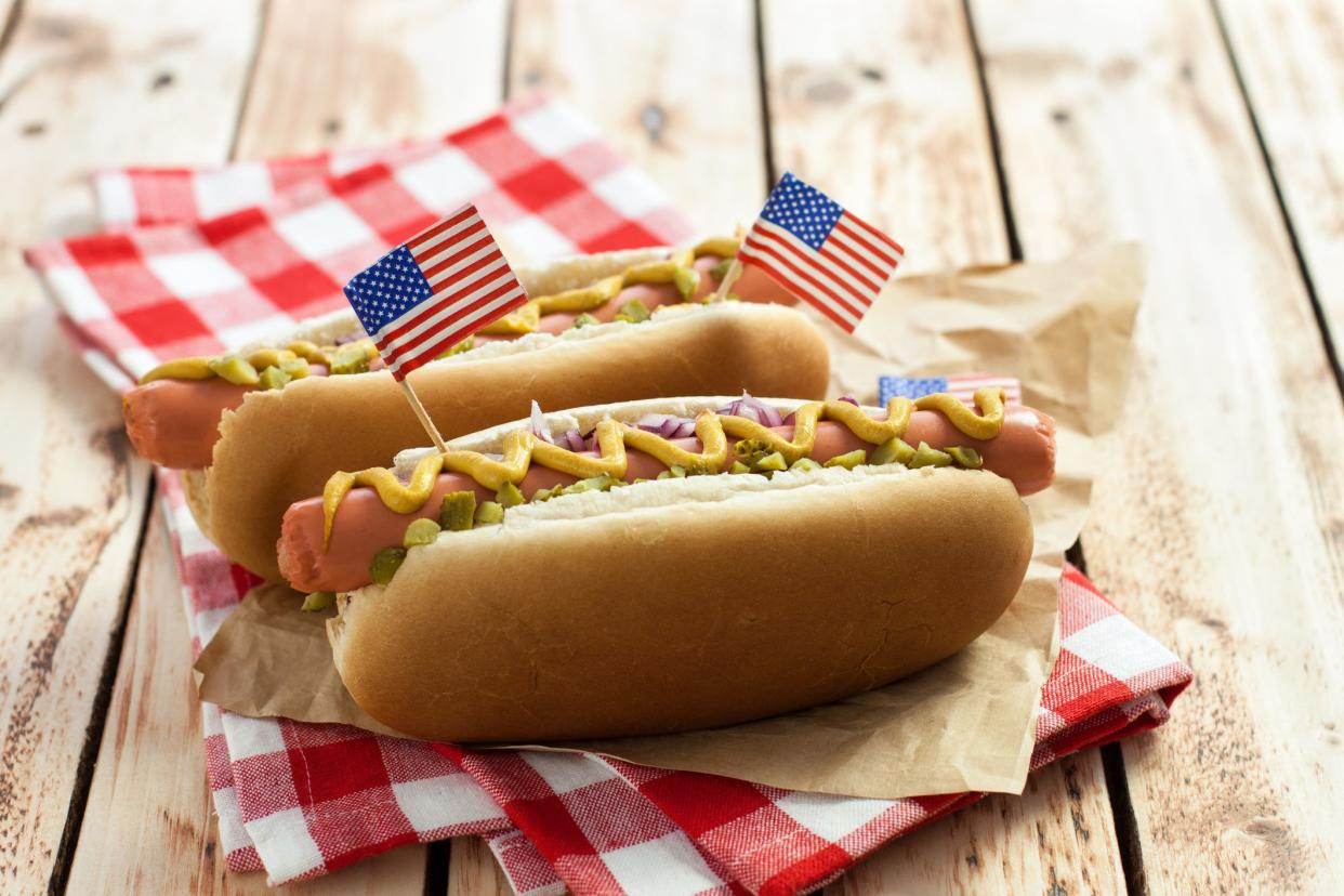 Hotdog on 4th of July Celebration