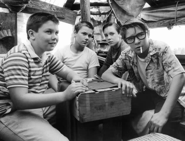 Jerry O'Connell, River Phoenix, Wil Wheaton and Corey Feldman in 