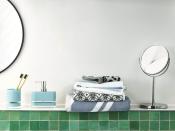 <p>Nothing pulls together a bathroom scheme quite like matching accessories carefully displayed on a vanity or washbasin. These simple yet stylish essentials in ‘Teal’ from John Lewis & Partners make an effective and pocket-friendly set. Tumbler, £8; soap dispenser, £10, <a href="https://www.johnlewis.com/anyday-john-lewis-partners-block-stripe-soap-dispenser/teal/p3941122" rel="nofollow noopener" target="_blank" data-ylk="slk:johnlewis.com;elm:context_link;itc:0;sec:content-canvas" class="link ">johnlewis.com</a></p>