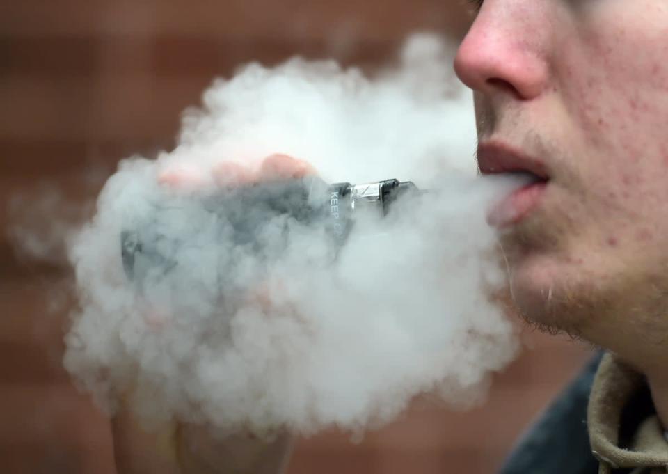 Vaping has reached record levels in Britain, according to a new report (PA) (PA Wire)