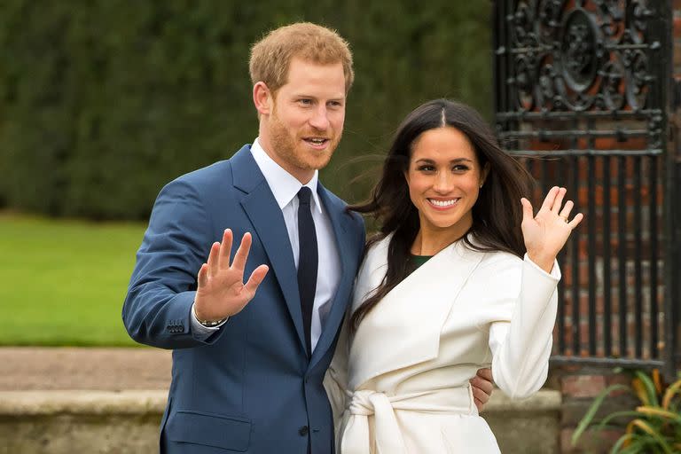 El príncipe Harry y Meghan Markle, al anunciar su compromiso
