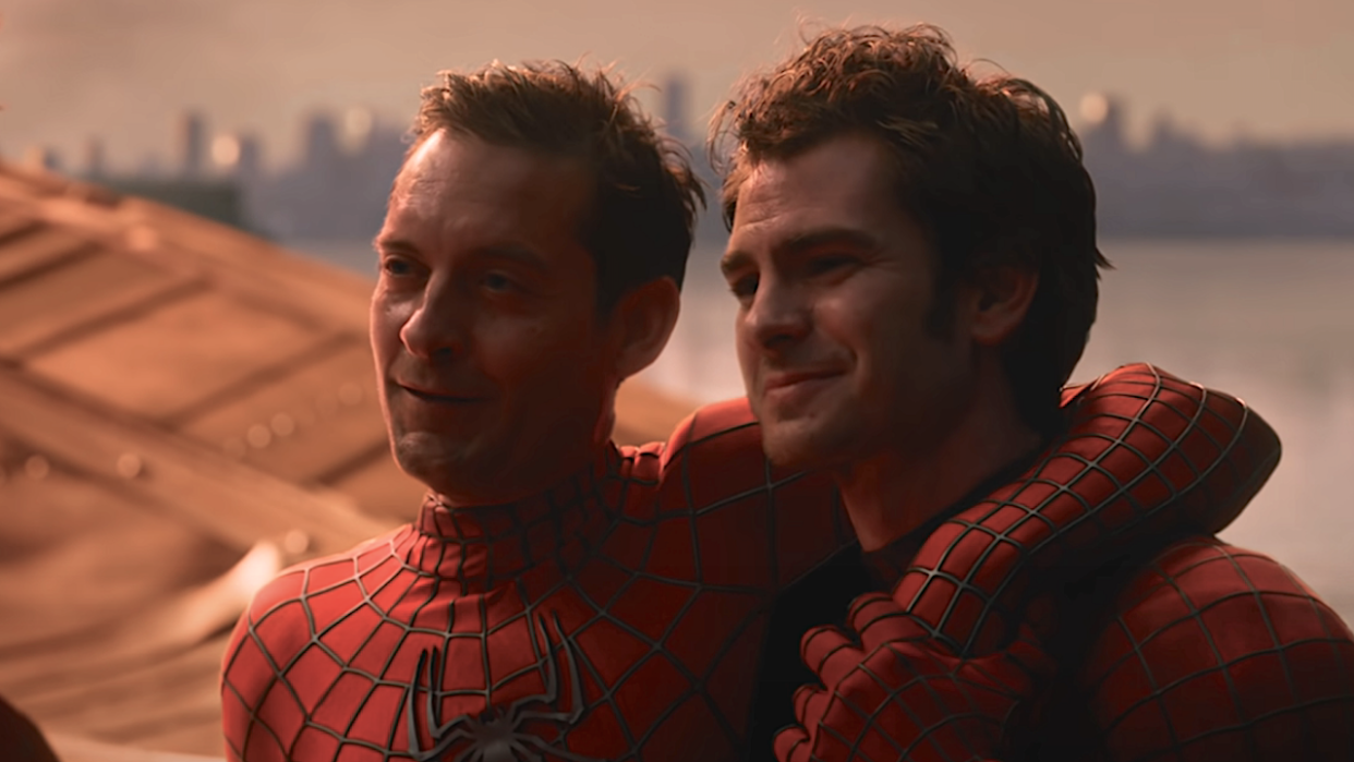  Tobey Maguire and Andrew Garfield in Spider-Man: No Way Home. 