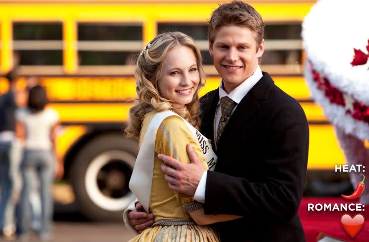 Candice King and Zach Roerig (Credit: The CW)