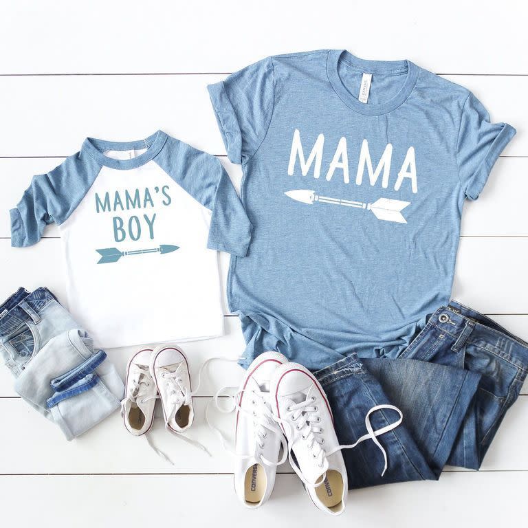 4) Mama & Mama's Boy Matching Shirt Set