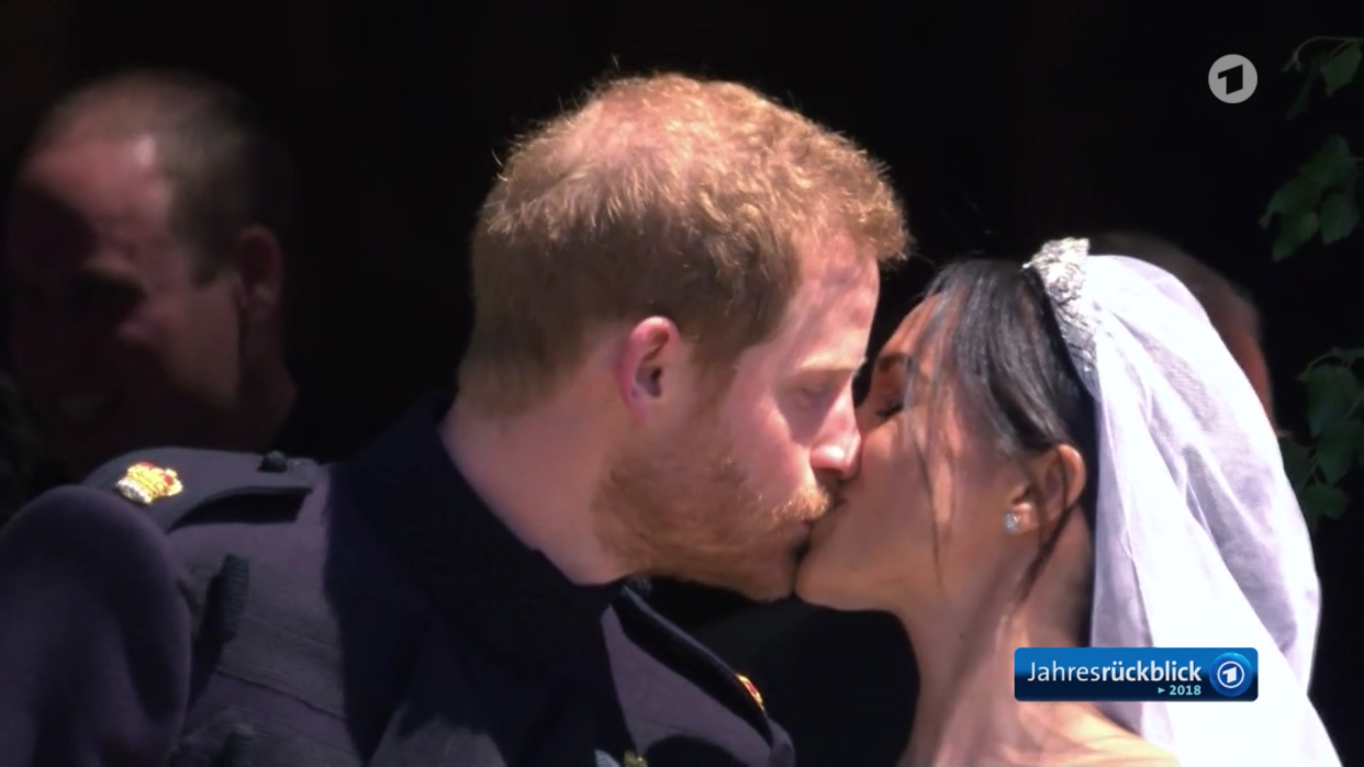 The Royal Wedding – einer der schönsten Momente des Jahres, der auf der ganzen Welt gefeiert wurde. Foto: Screenshot / ARD