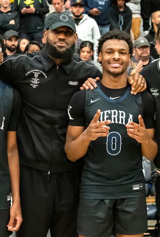 Cassy Athena/Getty Images LeBron James and son Bronny