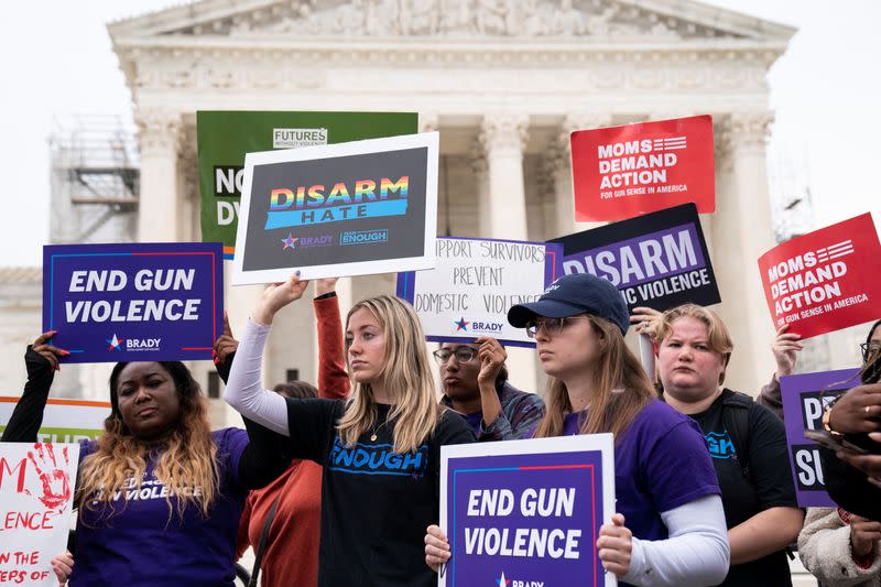 U.S. v. Rahimi Supreme Court protest in Washington