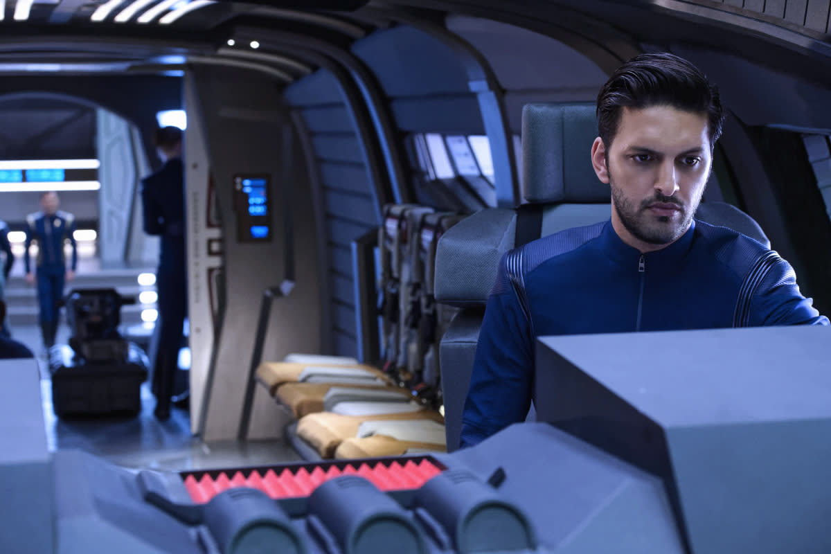 Shazad Latif as Lieutenant Ash Tyler in <em>Star Trek: Discovery</em>. (Photo: Jan Thijs/CBS Interactive)