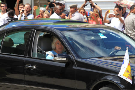 Britain’s Camilla, Duchess of Cornwall leaves Old Havana, Cuba, March 25, 2019. REUTERS/Stringer NO RESALES. NO ARCHIVE