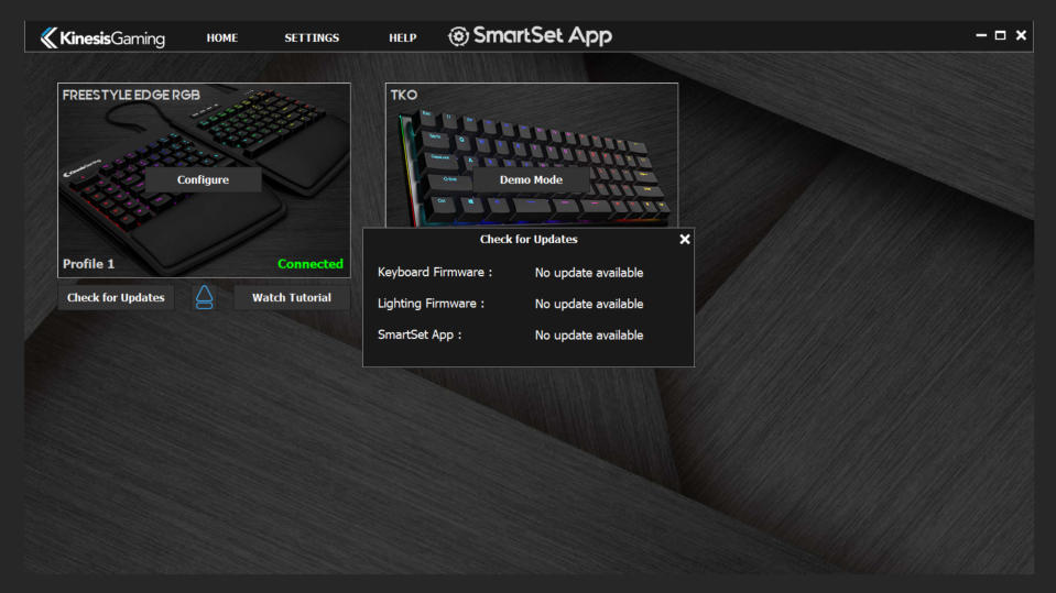 Kinesis Gaming SmartSet app for ergonomic gaming keyboards