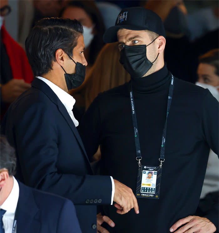 Fernando Verdasco y Gerard Piqué