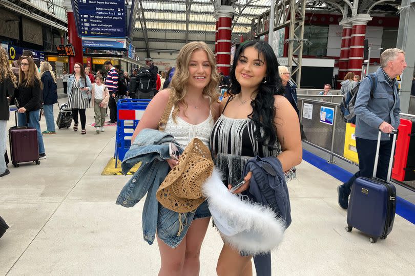 Heading out of Liverpool Lime Street were 22-year-olds Katie and Maisie from Cheshire