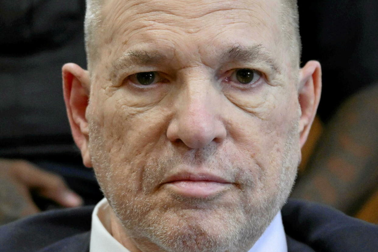 Une cour d'appel de New York avait annulé en avril la condamnation de Harvey Weinstein pour viol et agression sexuelle.  - Credit:Angela Weiss/AP/SIPA / SIPA