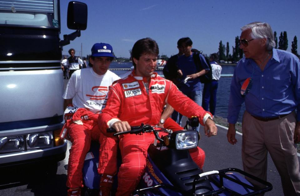 michael andretti and ayrton senna