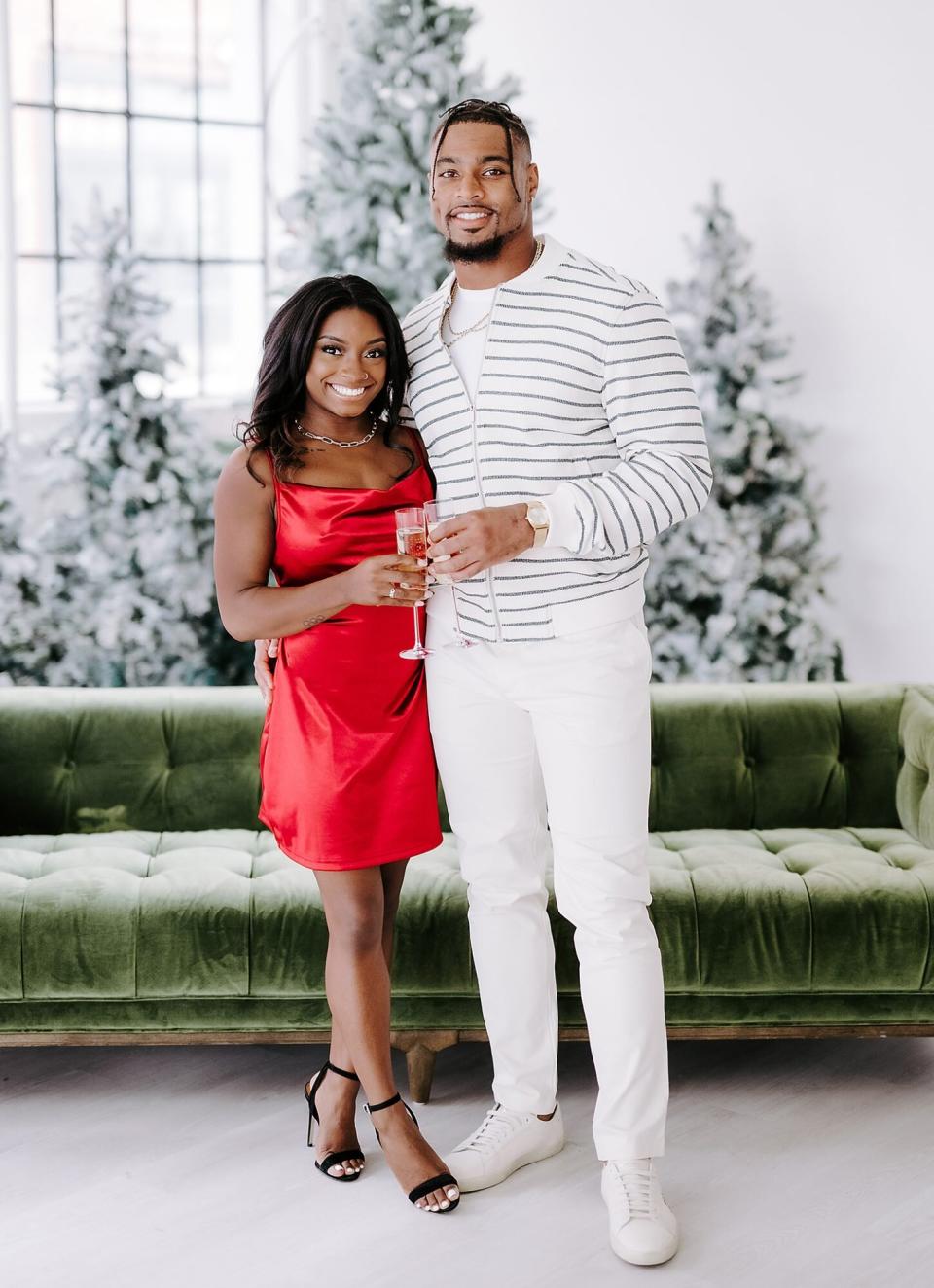 Simone Biles + Jonathan’s first Christmas ENGAGED